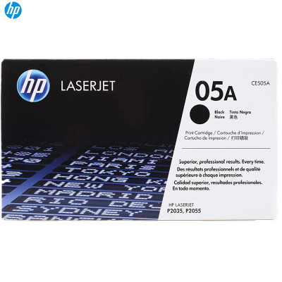 惠普（HP）CE505A（05A）黑色硒鼓 （硒鼓/粉盒）适用打印机 P2035 P2055 黑色 