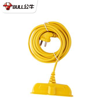 公牛（BULL）摔不烂插座工程插排地拖接线板电动车电瓶车电源充电线防水加长延长线防爆插线板 15米长GNC-2210